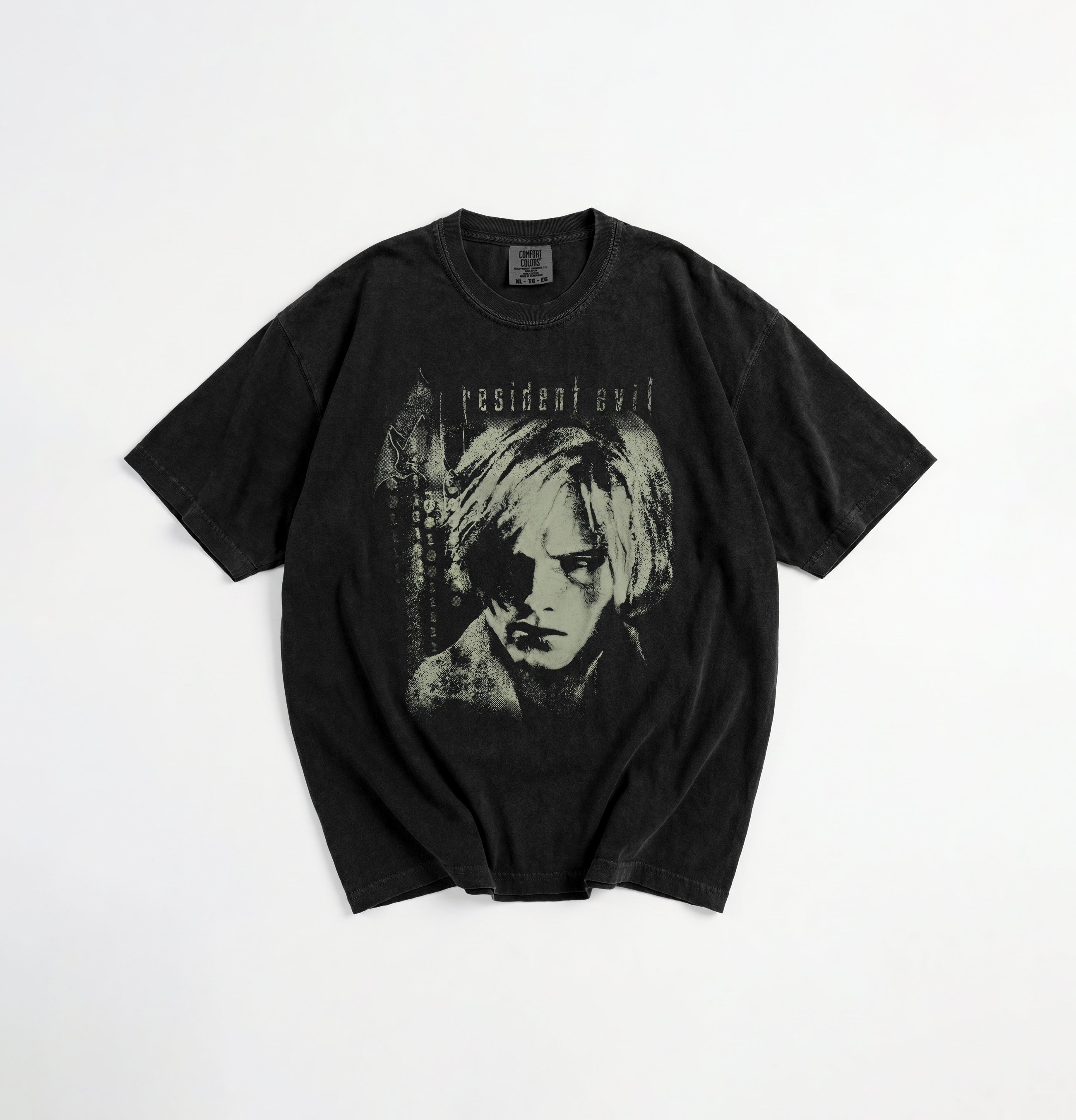Resident Evil Leon Kennedy portrait T-Shirt | Retro horror game tee